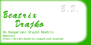beatrix drajko business card
